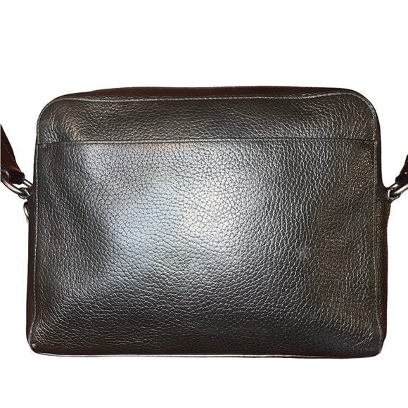 {Coach West Crossbody Camera Bag in Black Pebbled Leather Silver-Toned Hardware} - Picture 6 of 16